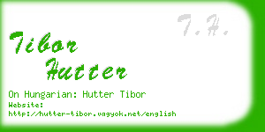 tibor hutter business card